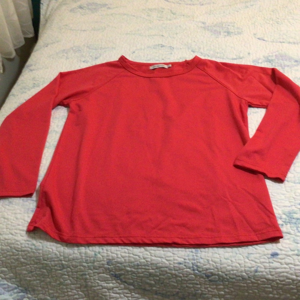 NWOT Misslook red long sleeved cotton top